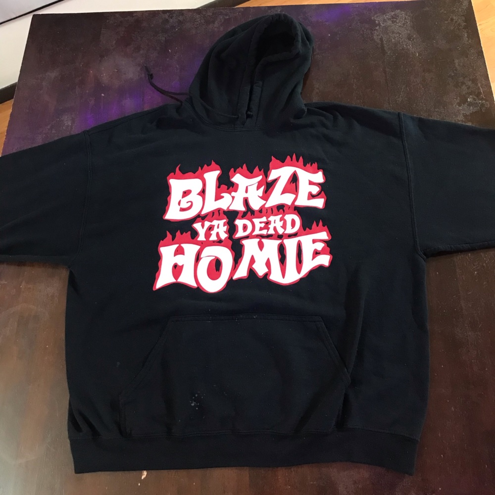 Blaze Ya Dead Homie Screen-Print Pullover